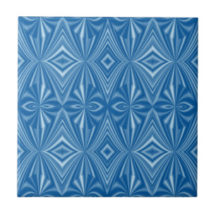 Azulejo Patrón azul elegante y sin igual