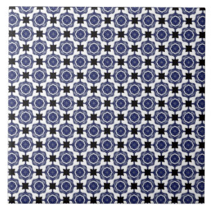 Azulejo Patrón azul y verde #1