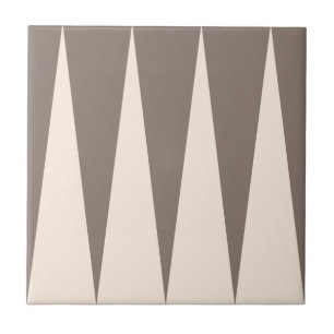 Azulejo Patrón Backgammon Tile de bronce