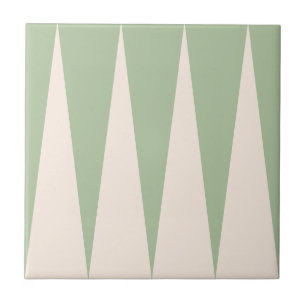 Azulejo Patrón Backgammon Tile verde claro