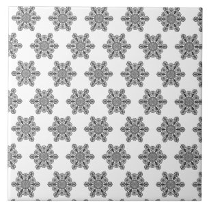 Azulejo Patrón blanco y negro