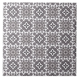 Azulejo Patrón blanco y negro