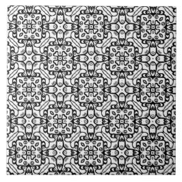 Azulejo Patrón blanco y negro