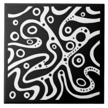 Patrón blanco y negro