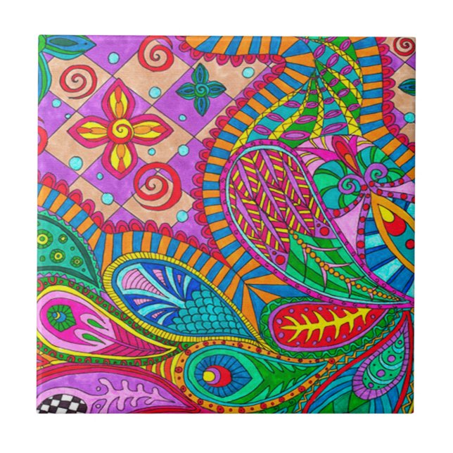 Azulejo Patrón Boho MOD de Bohemia (Frente)