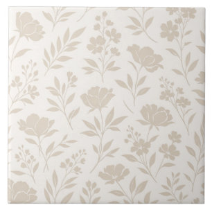 Azulejo Patrón Botánico Minimalista de Lujo