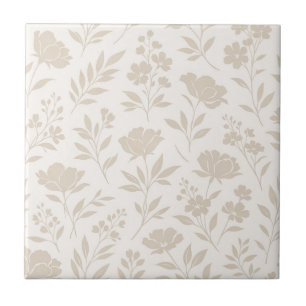 Azulejo Patrón Botánico Minimalista de Lujo