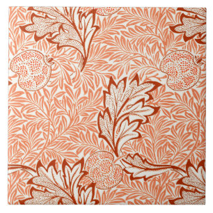 Azulejo Patrón Botánico Vintage de Manzana de William Morr