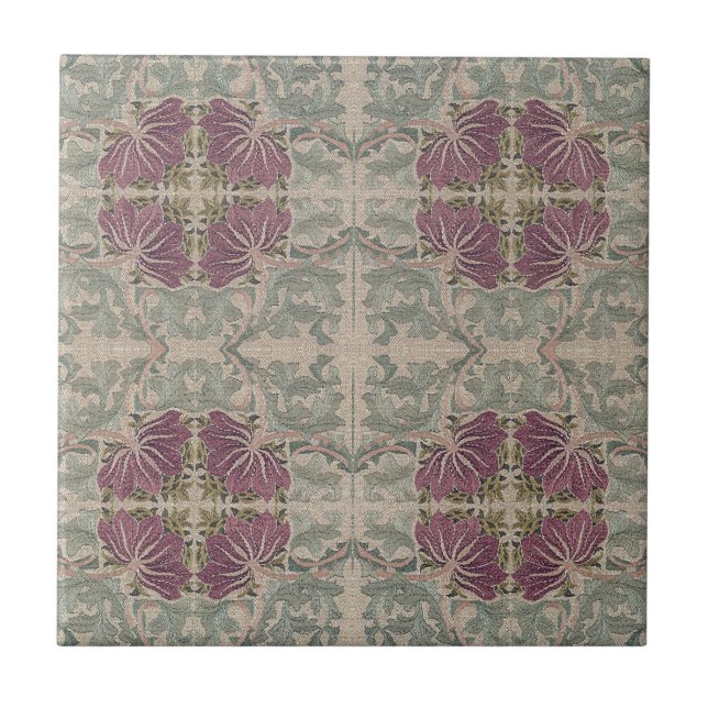 Azulejo Patrón botánico - William Morris (Frente)