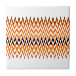 Azulejo Patrón Chevron de color otoño otoño