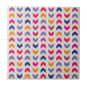 Azulejo Patrón colorido Aztec Chevron
