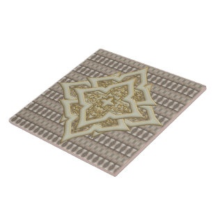 Azulejo Patrón con problemas de diamantes ・ Grande ・