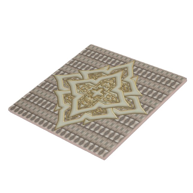 Azulejo Patrón con problemas de diamantes ・ Grande ・ Tile (Lado)