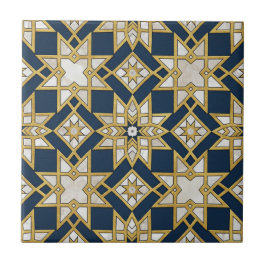 Azulejo Patrón continuo de mosaico Zellige marroquí de luj