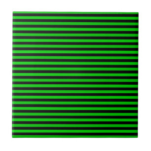 Azulejo Patrón continuo de rayas negras y verdes