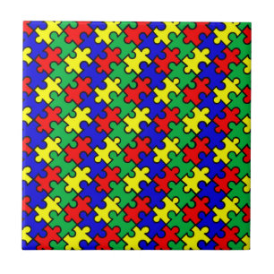Azulejo Patrón continuo de rompecabezas
