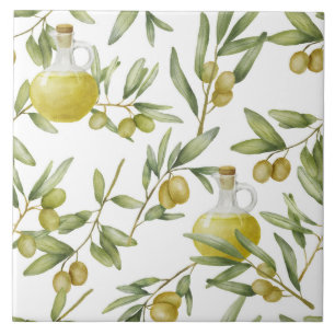 Azulejo Patrón de aceite de oliva ruso