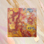 Azulejo Patrón de acidez de encaje loco<br><div class="desc">Baldosa cerámica que muestra una foto de los coloridos patrones de Crazy Lace Agate. Seleccione su tamaño de mosaico. Hace un gran trivet para la cocina. ¡Una gran idea de regalo para el sabueso rocoso! Por favor,  tenga en cuenta que este producto no tiene piedra real.</div>