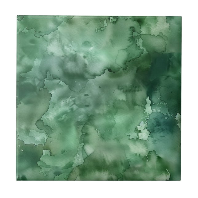 Azulejo Patrón de acuarela de tonos de tierra (Frente)