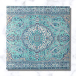 Azulejo Patrón de alfombra azul vintage<br><div class="desc">Patrón de alfombra azul vintage</div>