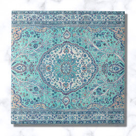 Azulejo Patrón de alfombra azul vintage