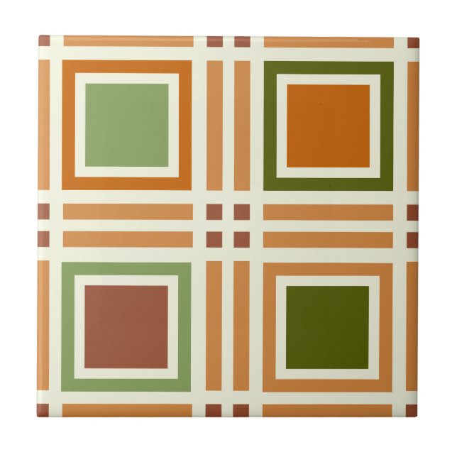 Azulejo Patrón de algas de arcilla (Frente)