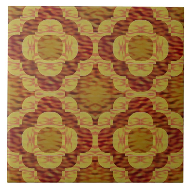 Azulejo Patrón de Anillo de Amor de Fuego (Frente)