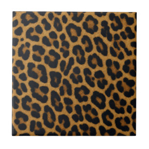 Azulejo Patrón de animal de piel de leopardo