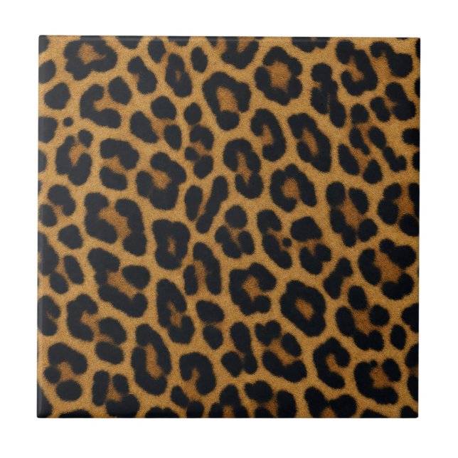 Azulejo Patrón de animal de piel de leopardo (Frente)