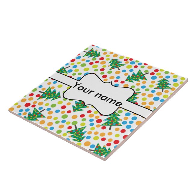 Azulejo patrón de árboles de Navidad (Lado)