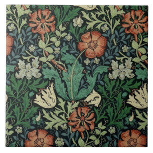 Azulejo Patrón de Art Nouveau floral William Morris Compto