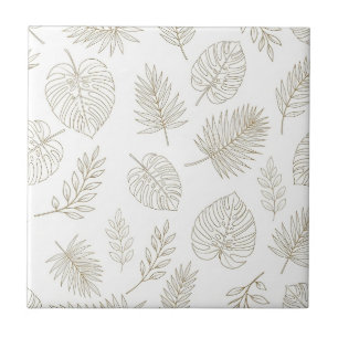 Azulejo Patrón de arte de línea botánica minimalista (6)