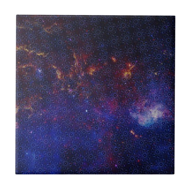 Azulejo Patrón de átomo (Frente)