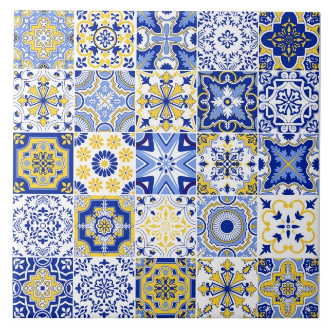 Azulejo Patrón de Baldosas Cerámicas  (Frente)