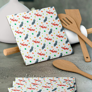 Azulejo Patrón De Bayas, Redberry, Blueberry, Fruta