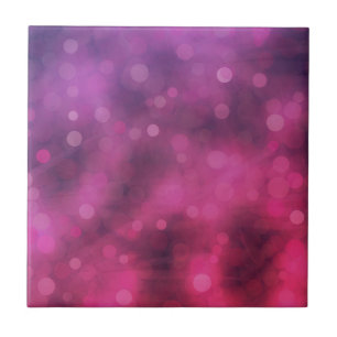 Azulejo Patrón de bokek de luces de chispa rosadas y púrpu