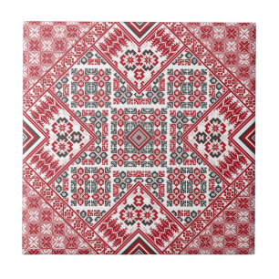 Azulejo Patrón de bordado palestino 2