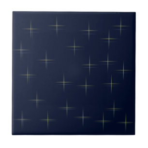 Azulejo Patrón de brillo en azul marino