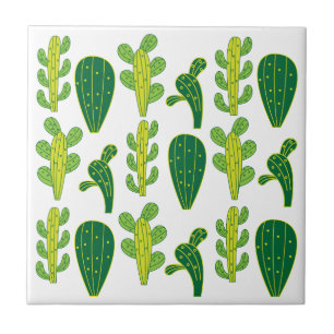 Azulejo Patrón de Cactus Cacti Succulens