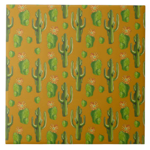 Azulejo Patrón de Cactus salvaje