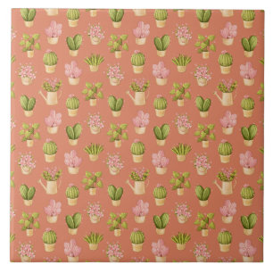 Azulejo Patrón de Cactus salvaje
