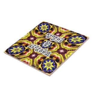 Azulejo Patrón de Caerulea de Passiflora