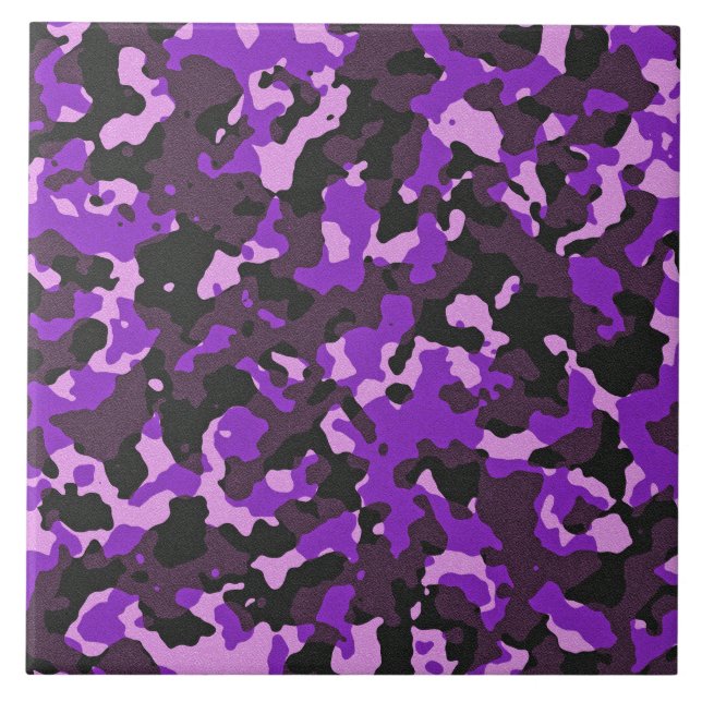 Azulejo Patrón de camuflaje morado (Frente)