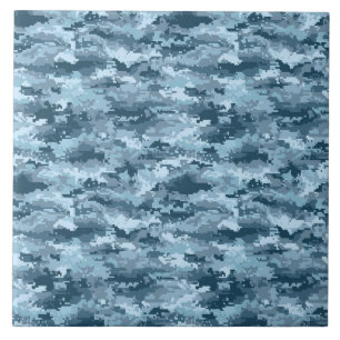 Azulejo patrón de camuflaje pixelado militar