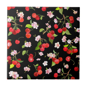 Azulejo Patrón de cerezas 2