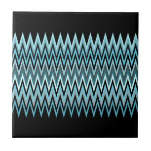 Azulejo Patrón de cheurón azul