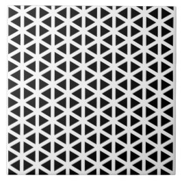 Azulejo Patrón de cheurón negro y blanco