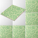 Azulejo Patrón de Chintz floral y granate de la era victor<br><div class="desc">Se trata de una impresión digitalmente realzada de una época victoriana antigua de 1880 a 1890 granada y de un patrón de chintz floral. Puedes personalizar de los colores.</div>