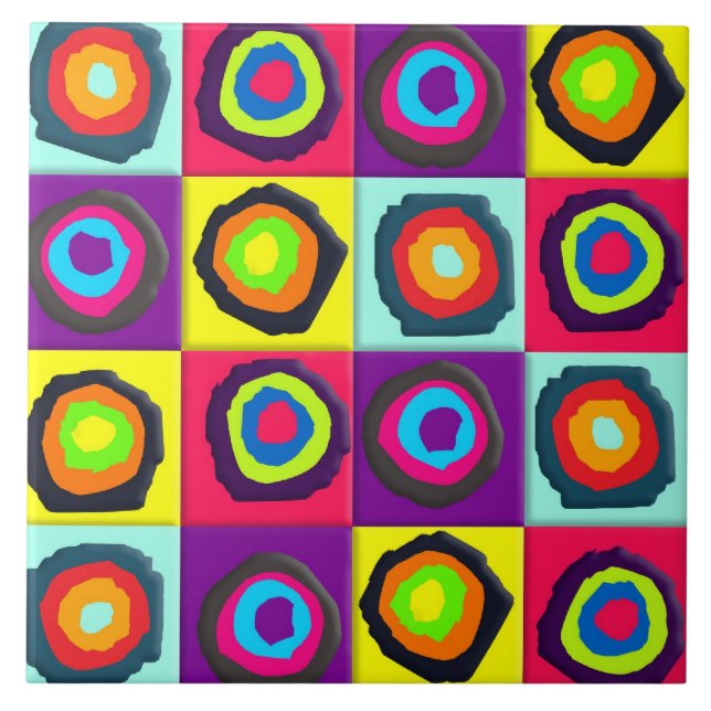 Azulejo patrón de círculos (Frente)