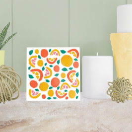 Azulejo Patrón de cítricos de pomelo naranja